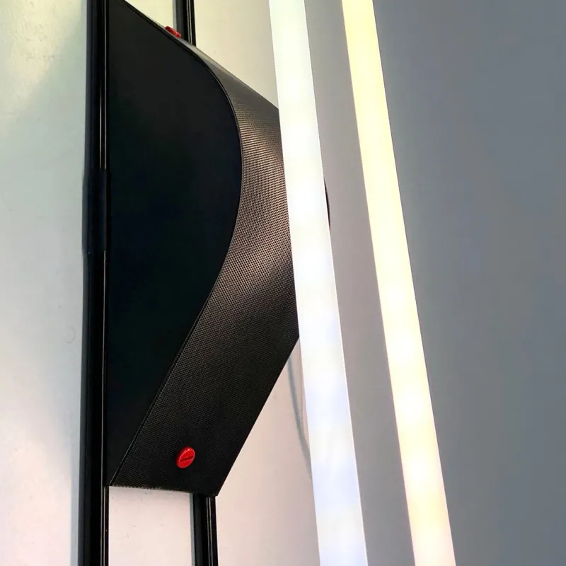 Pamono Black Neon Wall Lamp by Gian N. Gigante for Zerbetto, 1980s> Wall Lights & Sconces