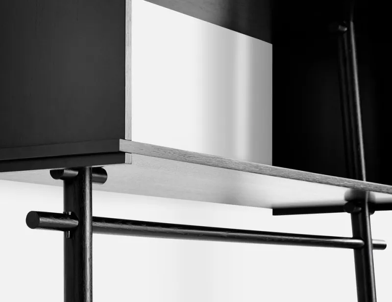 Pamono Black Oak Tojbox Small Wardrobe by Michael> Racks, Hooks & Valets