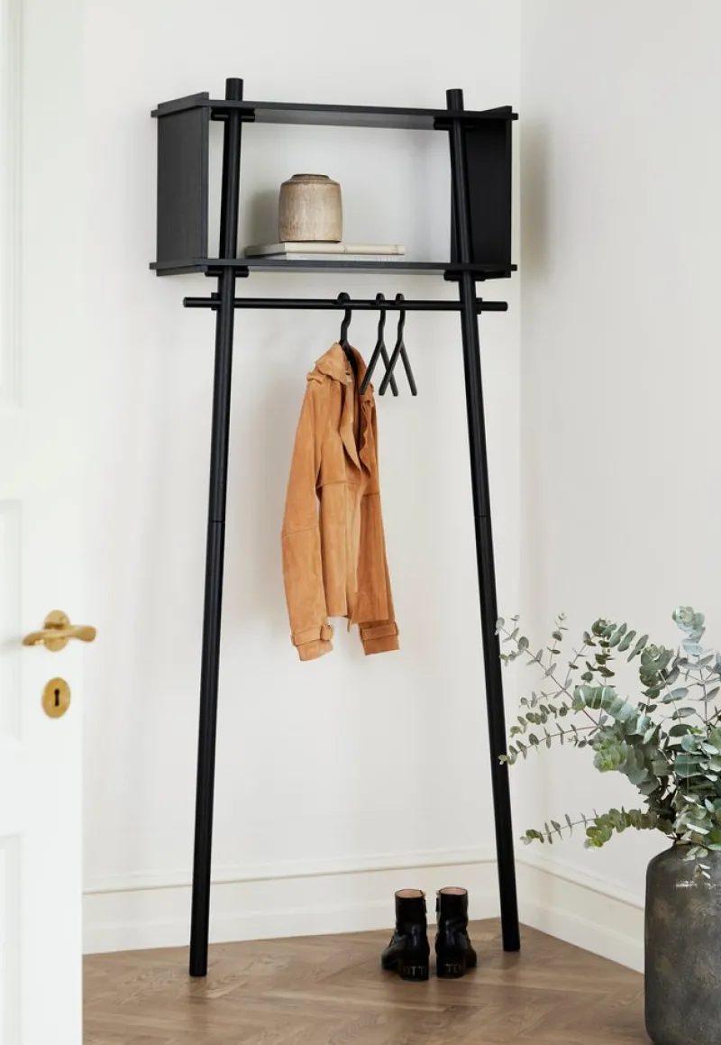 Pamono Black Oak Tojbox Small Wardrobe by Michael> Racks, Hooks & Valets