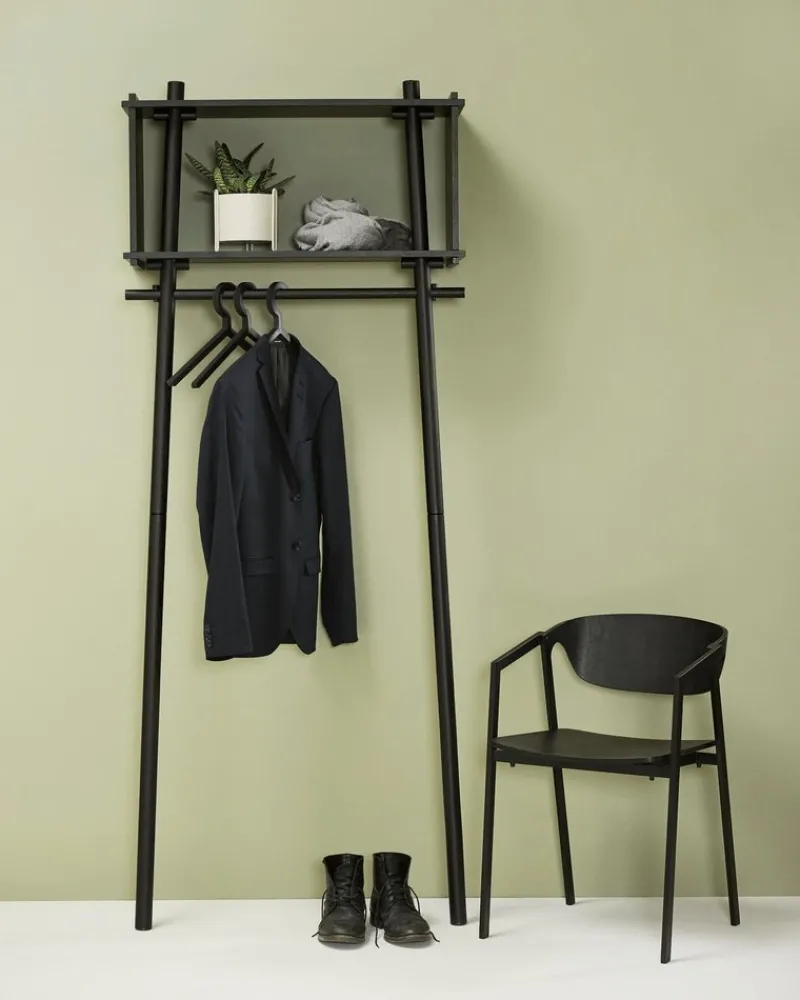 Pamono Black Oak Tojbox Small Wardrobe by Michael> Racks, Hooks & Valets