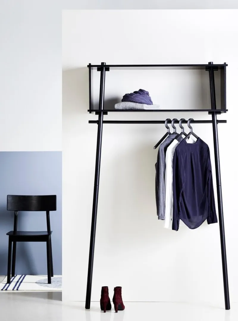 Pamono Black Oak Tojbox Small Wardrobe by Michael> Racks, Hooks & Valets