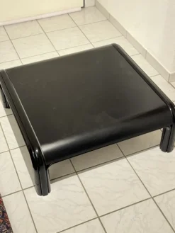 Sale Pamono Black Orsay Table and Chair by Gae Aulenti for Knoll International, 1970s, Set of 2