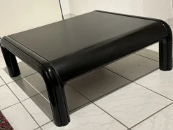 Sale Pamono Black Orsay Table and Chair by Gae Aulenti for Knoll International, 1970s, Set of 2