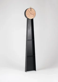 Pamono Black OTTO Pendulum Clock by Leonardo Fortino for Formae> Clocks