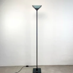 Pamono Black Papillona Floor Lamp by Tobia Scarpa for Flos, 1970s><noscript><img width=