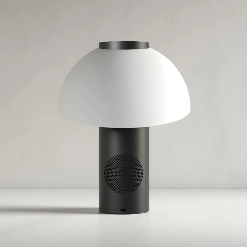Pamono Black Piccolo Speaker Lamp by Jaune Studio> Table Lamps
