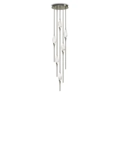 New Pamono Black Polished Brass Il Pezzo 12 Cluster Ceiling Lamp J by Il Pezzo Mancante