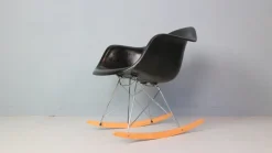 Pamono Black RAR Rocking Chair by Charles & Ray Eames for Herman Miller, 1977><noscript><img width=