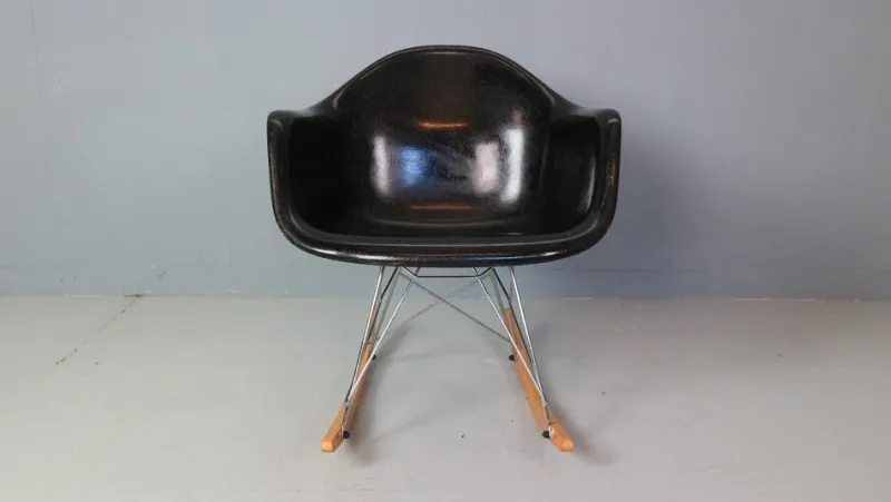 Pamono Black RAR Rocking Chair by Charles & Ray Eames for Herman Miller, 1977> Rocking Chairs