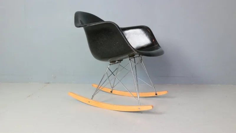 Pamono Black RAR Rocking Chair by Charles & Ray Eames for Herman Miller, 1977> Rocking Chairs