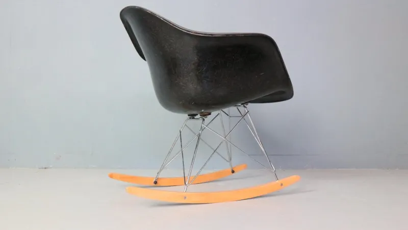 Pamono Black RAR Rocking Chair by Charles & Ray Eames for Herman Miller, 1977> Rocking Chairs