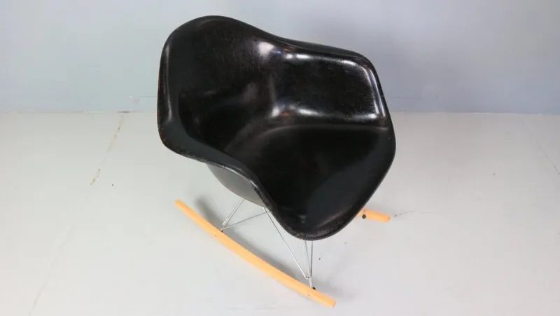 Pamono Black RAR Rocking Chair by Charles & Ray Eames for Herman Miller, 1977> Rocking Chairs