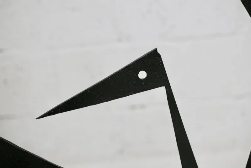 Pamono Black Sculpture, 1970s, Steel> Sculpture