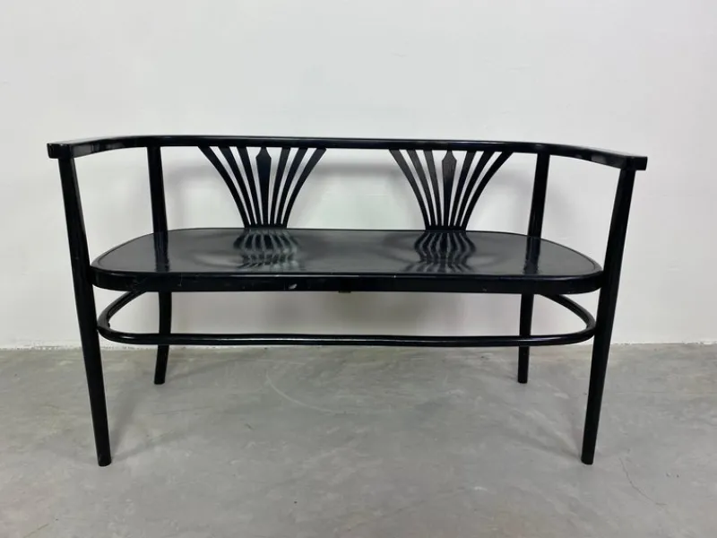 Online Pamono Black Secession Seating Group attributed to Fischel, 1890s, Set of 3