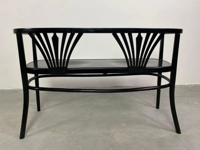 Online Pamono Black Secession Seating Group attributed to Fischel, 1890s, Set of 3