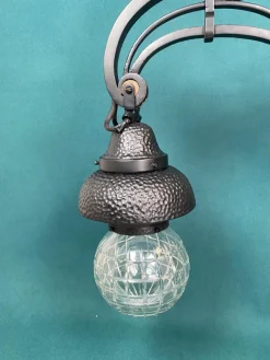 Clearance Pamono Black Secession Wall Lamp, 1890s