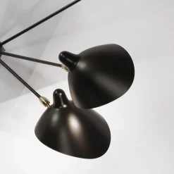 Pamono Black Seven Fixed Arms Spider Wall Lamp by Serge Mouille><noscript><img width=