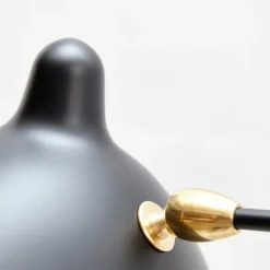 Pamono Black Seven Fixed Arms Spider Wall Lamp by Serge Mouille><noscript><img width=