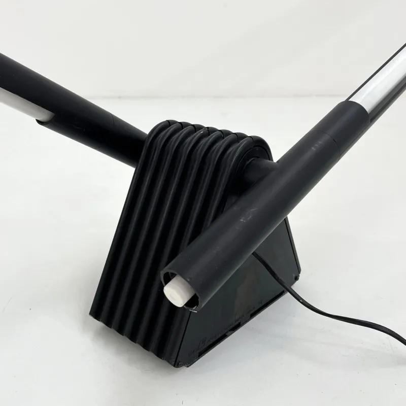 Pamono Black Sistema Flu Floor Lamp by Rodolfo Bonetto for Luci Italia, 1980s> Floor Lamps