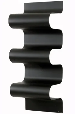 Clearance Pamono Black Wave Bookshelf by Julien Vidame