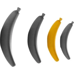 New Pamono Black Wooden Monkey Banana Coat Hanger by Jaime Hyon
