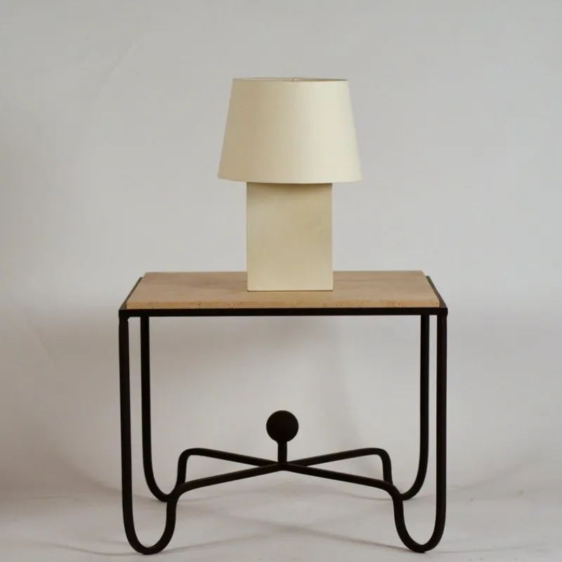 Pamono Bloc Parchment Lamps with Parchment Paper Shades by Atelier Cabanel, Set of 2> Floor Lamps