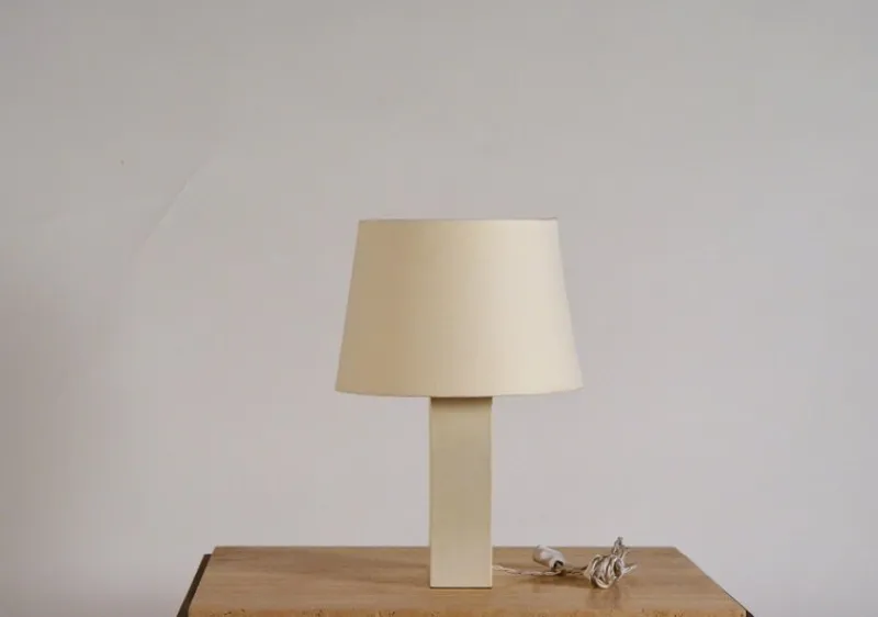 Pamono Bloc Parchment Lamps with Parchment Paper Shades by Atelier Cabanel, Set of 2> Floor Lamps
