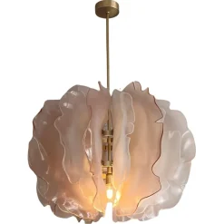 Hot Pamono Bloom Chandelier with Light Pink Glass Petals by Marie Jeunet