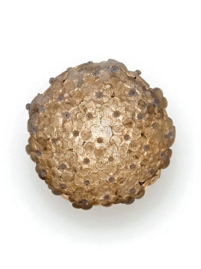 Pamono Blown Glass Millefiori Pendant Lamp from Barovier & Toso, Italy, 1950s> Ceiling Lights