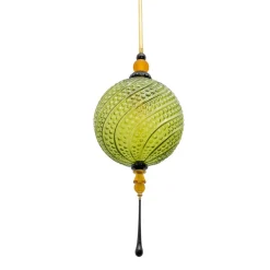 Pamono Blown Murano Glass and Brass Pendant Lamp, 2000> Ceiling Lights