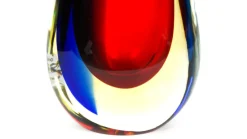 Pamono Blown Sommerso Murano Glass Vase by Michele Onesto for Made Murano Glass, 2019