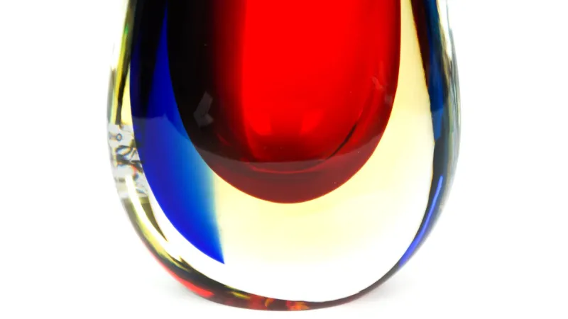 Pamono Blown Sommerso Murano Glass Vase by Michele Onesto for Made Murano Glass, 2019