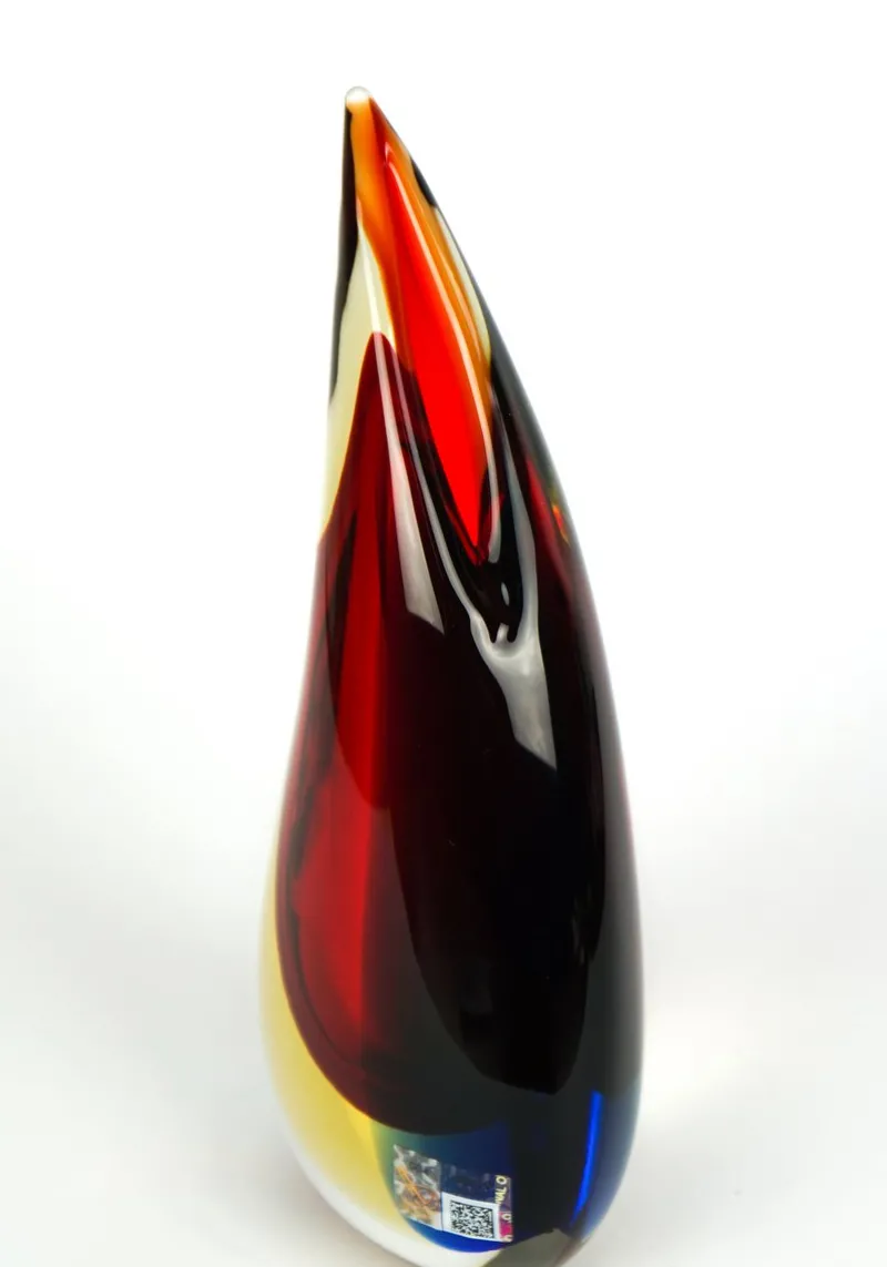 Pamono Blown Sommerso Murano Glass Vase by Michele Onesto for Made Murano Glass, 2019