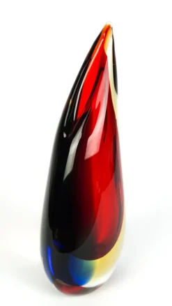 Pamono Blown Sommerso Murano Glass Vase by Michele Onesto for Made Murano Glass, 2019