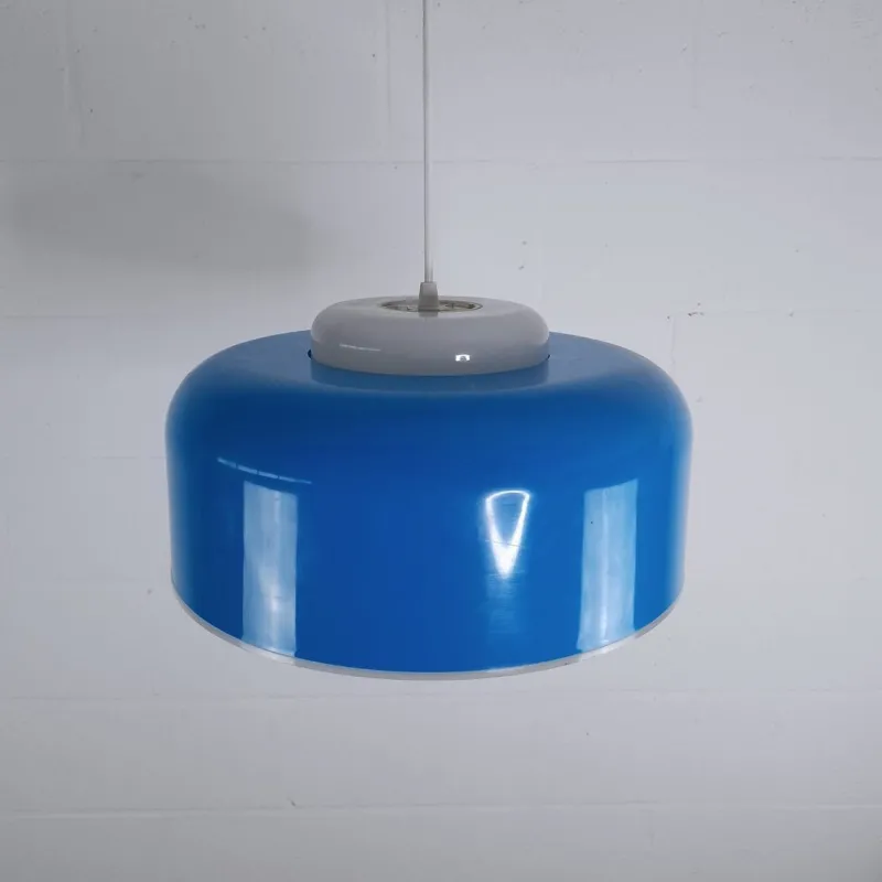 Pamono Blue Acrylic Glass Suspension, 1960s> Ceiling Lights