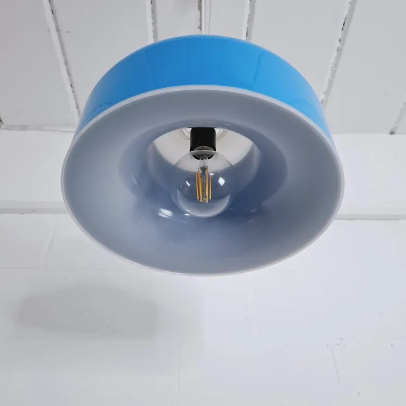 Pamono Blue Acrylic Glass Suspension, 1960s> Ceiling Lights