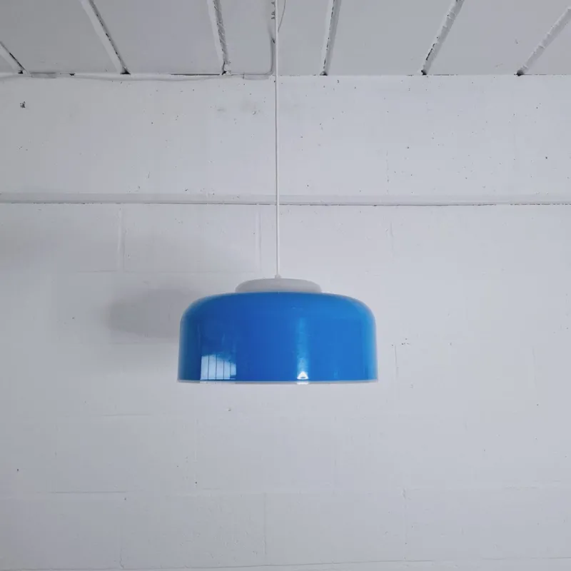Pamono Blue Acrylic Glass Suspension, 1960s> Ceiling Lights
