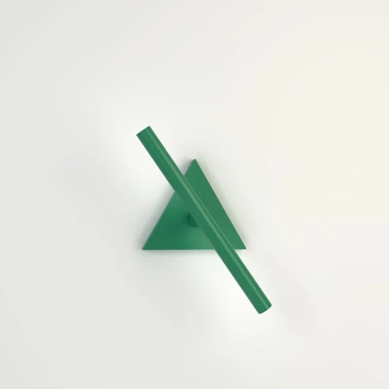 Pamono Blue and Black Tube and Triangle Wall Light by Atelier Areti> Wall Lights & Sconces