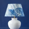 Pamono Blue and White Velsen Delft Table Lamp, William Morris Lampshade> Table Lamps
