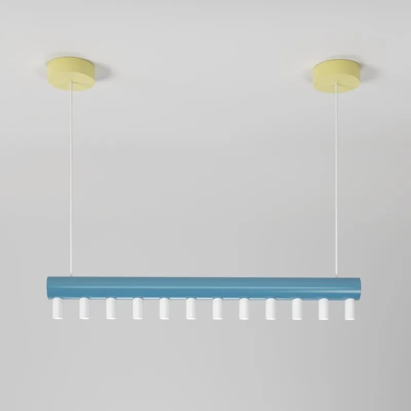 Hot Pamono Blue and Yellow Array Pendant Light by Atelier Areti