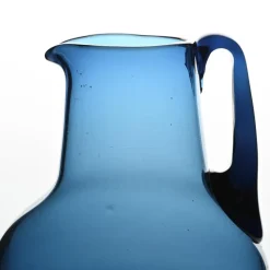 Sale Pamono Blue Blown Glass Jug by Claude Morin, Dieulefit, 1970s