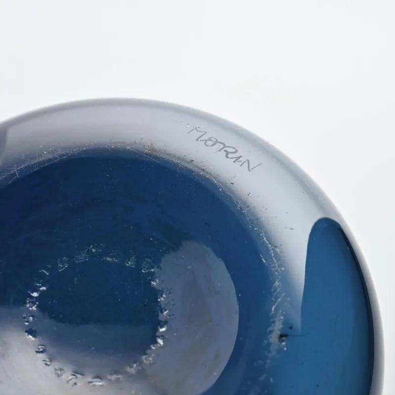 Sale Pamono Blue Blown Glass Jug by Claude Morin, Dieulefit, 1970s