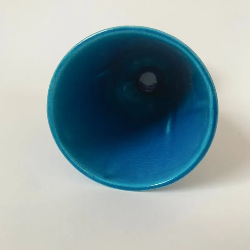Best Pamono Blue Ceramic Vase by Pol Chambost, France, 1970s