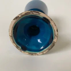 Best Pamono Blue Ceramic Vase by Pol Chambost, France, 1970s