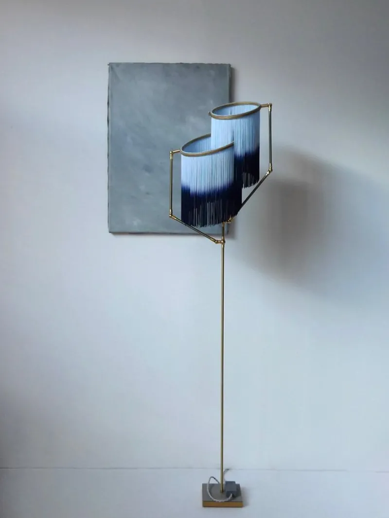 Outlet Pamono Blue Charme Floor Lamp by Sander Bottinga