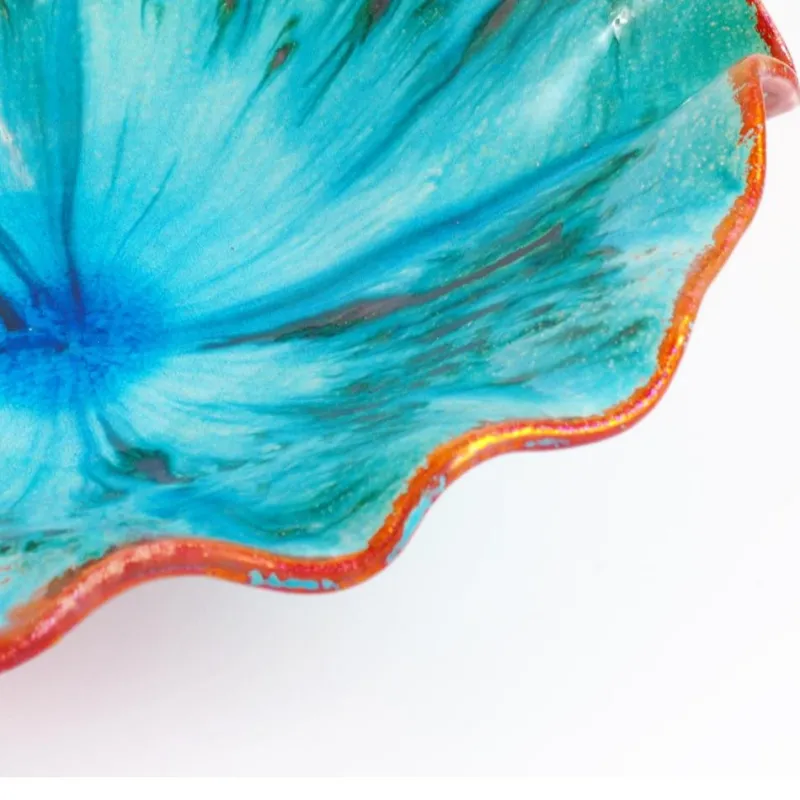 New Pamono Blue Copper Bowl from Ceramiche Lega