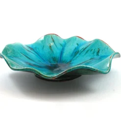 New Pamono Blue Copper Bowl from Ceramiche Lega