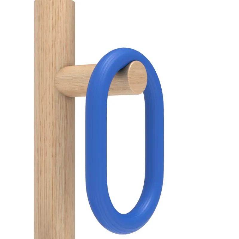 Online Pamono Blue Fernand Coat Stand in Natural Oak by Harto