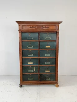 Pamono Blue Filing Cabinet in Oak> Cabinets & Wardrobes