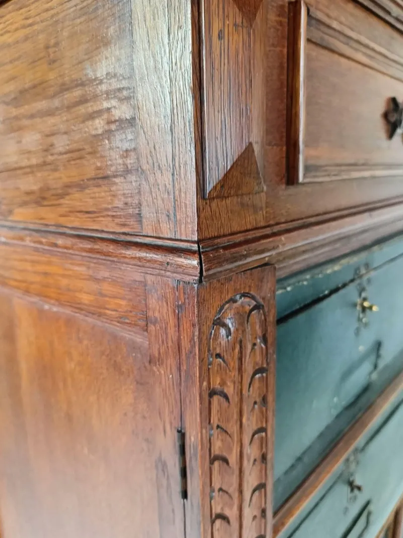 Pamono Blue Filing Cabinet in Oak> Cabinets & Wardrobes